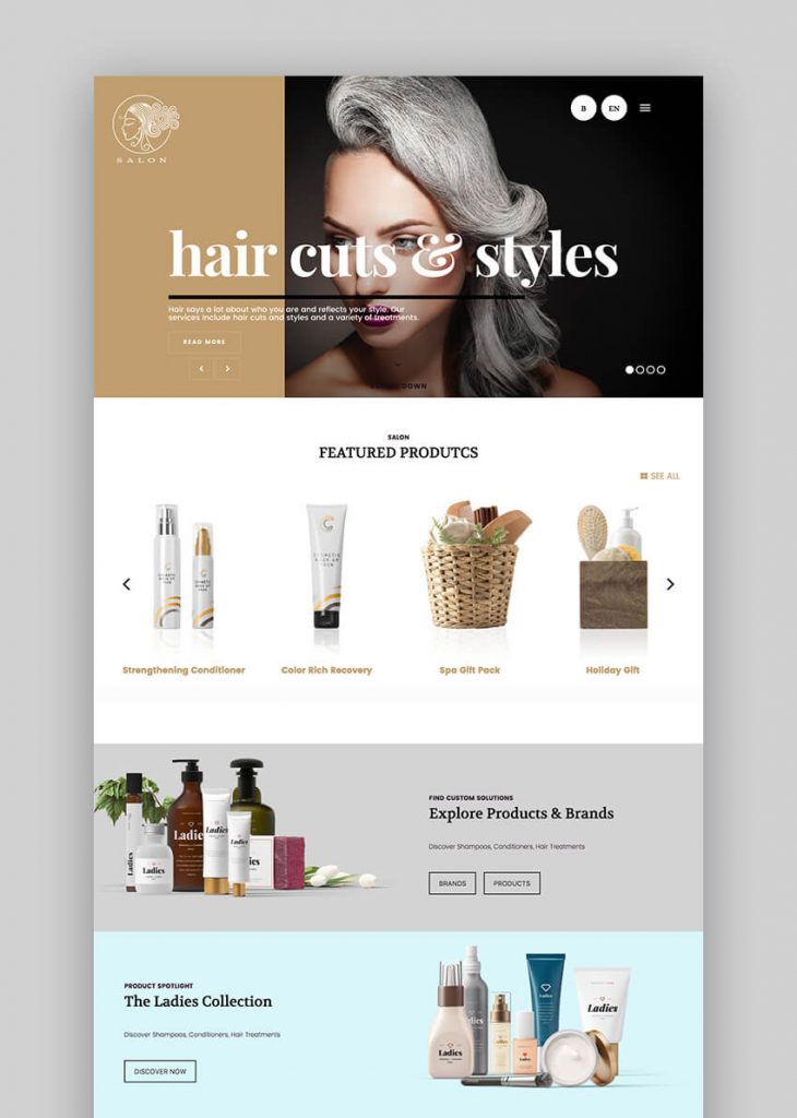 Situs Web Salon Kecantikan Terbaik Untuk Inspirasi Desain 2020