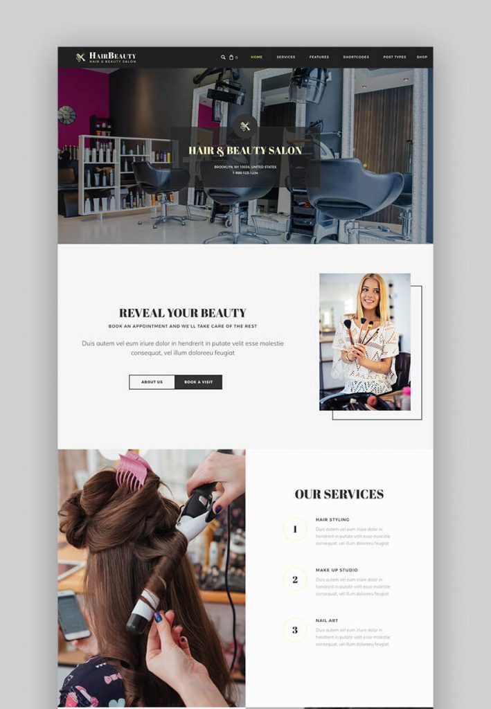 Situs Web Salon Kecantikan Terbaik Untuk Inspirasi Desain 20201